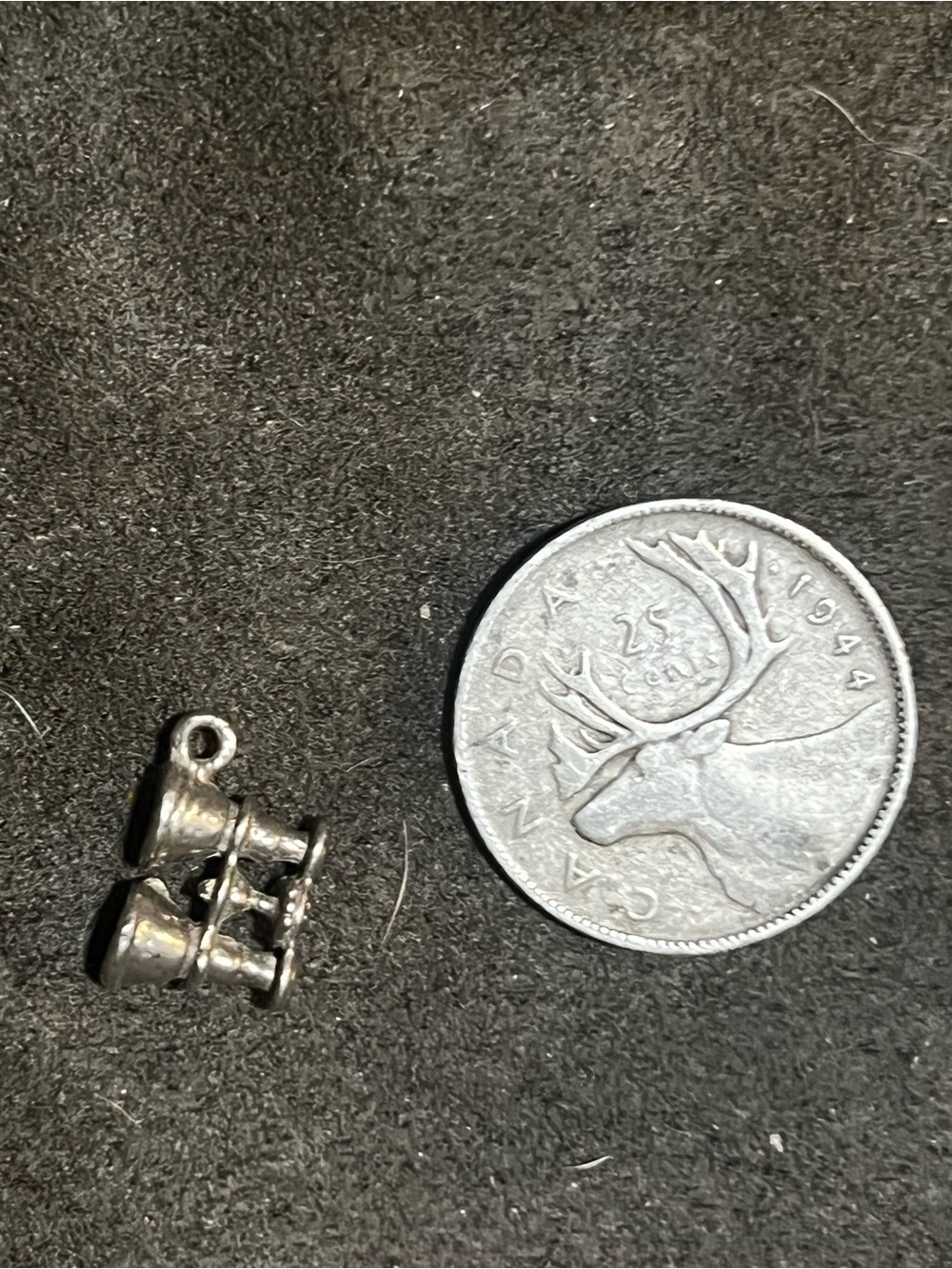 Vintage Sterling silver telescope charm/pendant